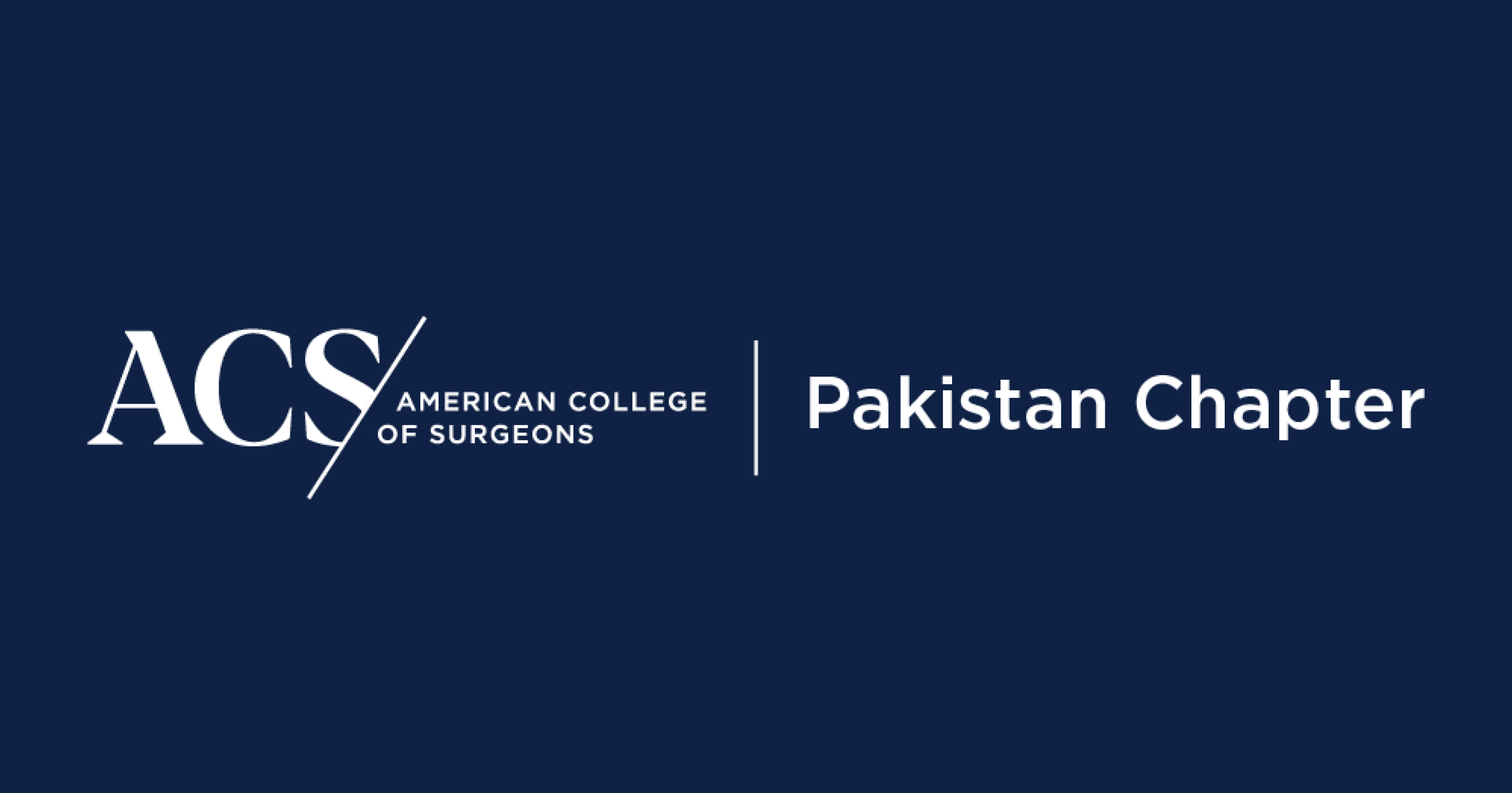 ACS Pakistan Chapter announcement banner